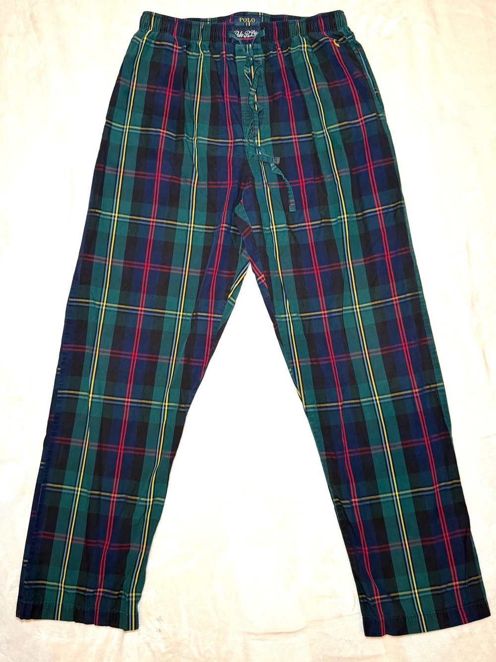 Polo Ralph Lauren Plaid Pajama Pants Mens M Cotton Lounge Sleepwear